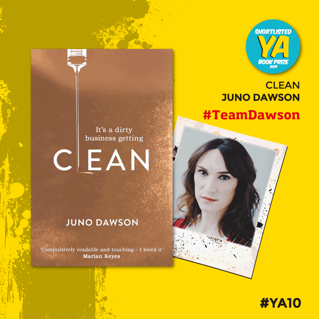 CLEAN shortlisted for YA Book Prize 2019