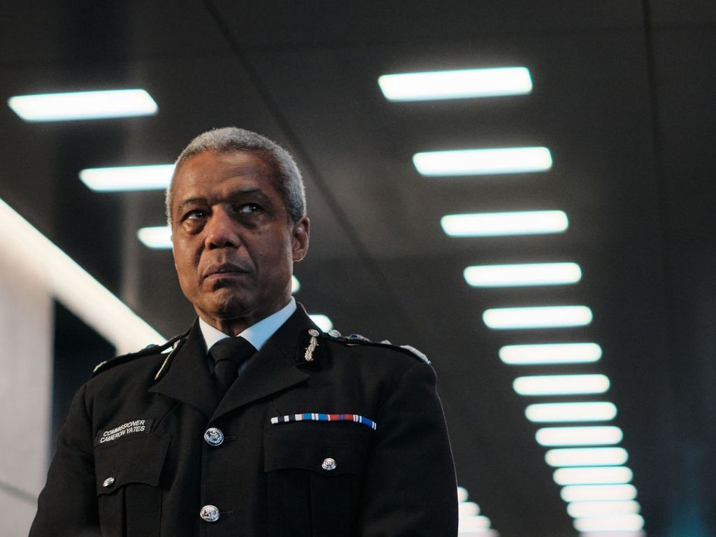 Hugh Quarshie as Commissioner Cameron Yates in The Capture S3, coming to BBC iPlayer and BBC One this Spring